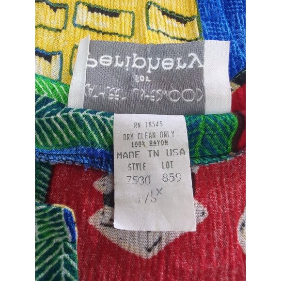 Vtg Kathleen Usherwood Periphery Sz S Patchwork Maxi Dress Boho Artsy Festival - Picture 5 of 8